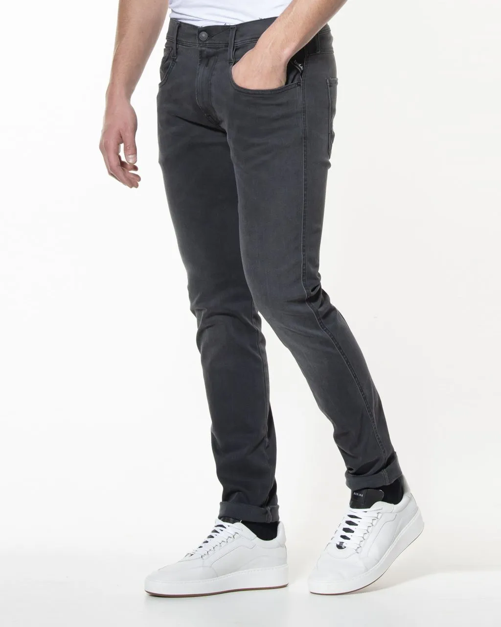 Replay Anbass Hyperflex Re-used Jeans - Afbeelding 4