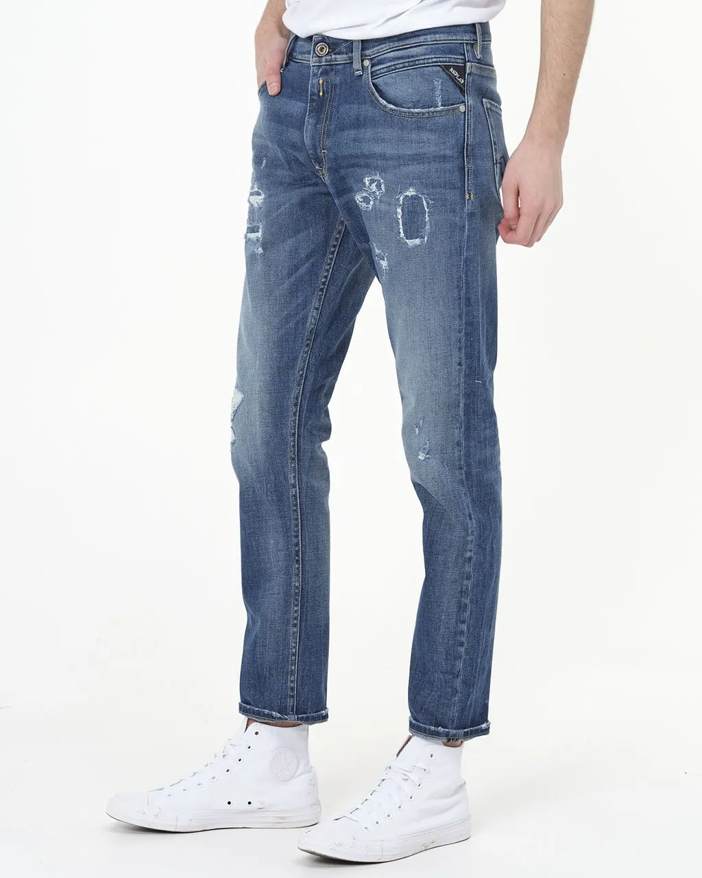 Replay Mickym Broken Edge Jeans - Afbeelding 4