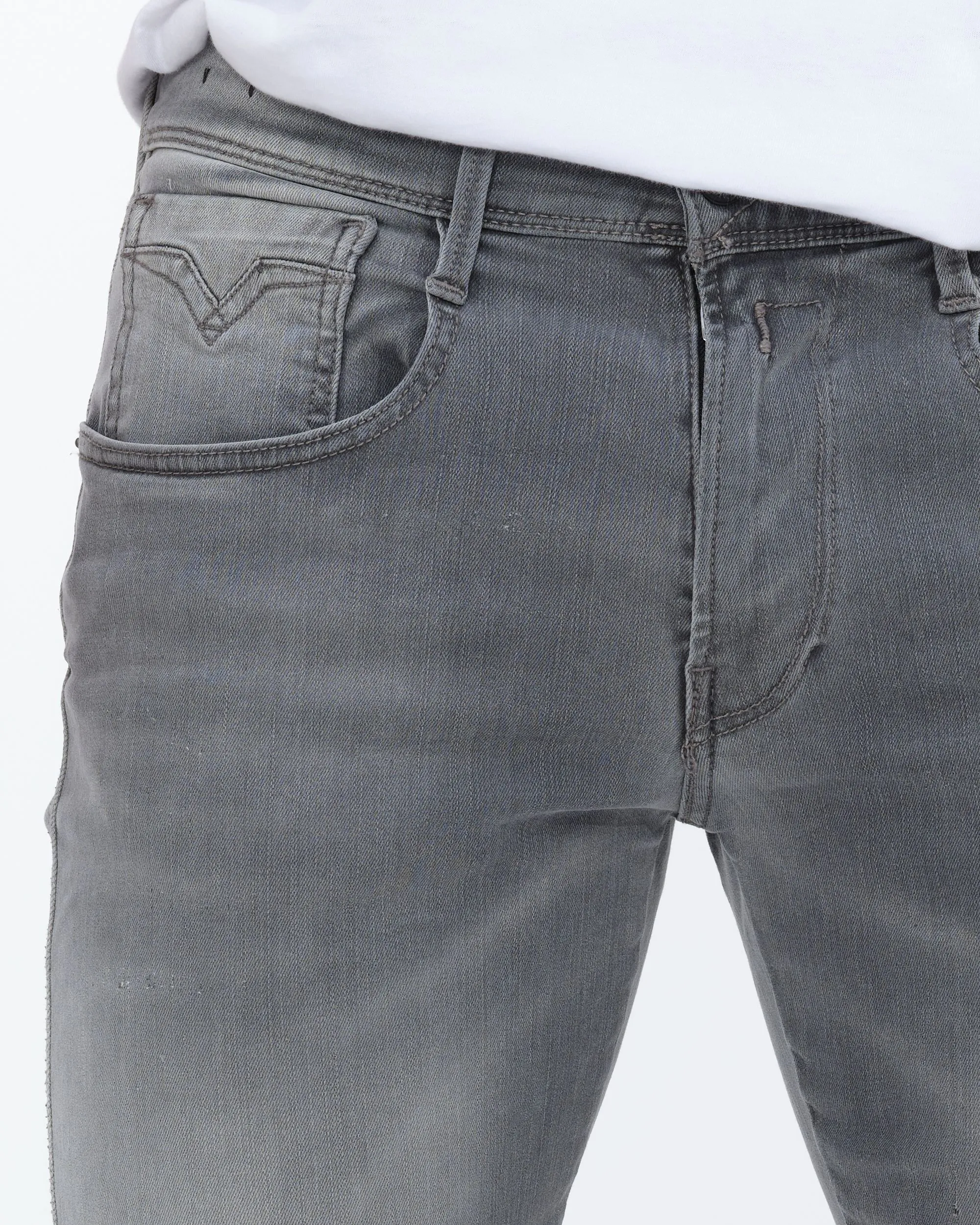 Replay Anbass Hyperflex Re-Used Jeans - Afbeelding 3